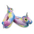 Pantuflas Unicornio Calentitos Talles Adulto Y Niños Variante Amarillo Unicornio