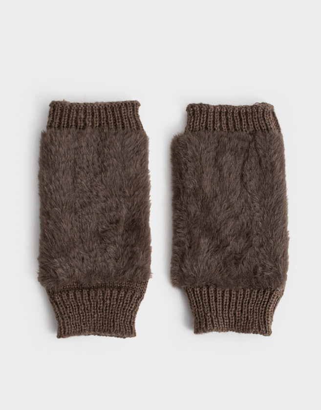 Guantes Varios Romántico Guantes Peluchito - Marron Chocolate