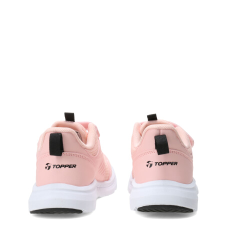 Championes de Niños Topper Wind Iv Mesh Velcro Rosado - Negro