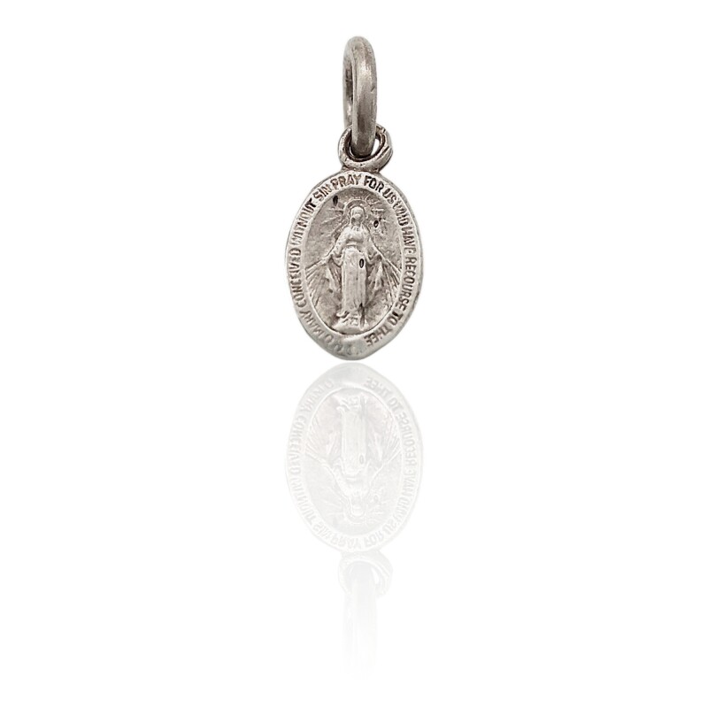 Dije Colgante Virgen Milagrosa-Plata 925-Sin Piedra-CP3032 sinpiedra
