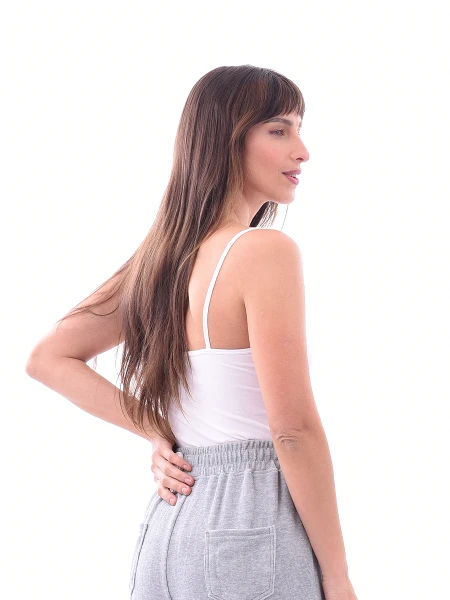MUSCULOSA BÁSICA SEAMLESS BLANCO