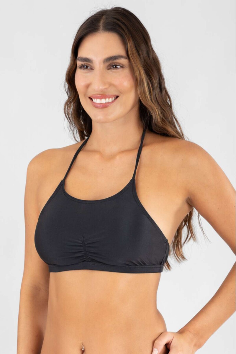 Top halter - Negro 