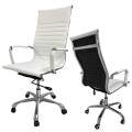 Silla de oficina giratoria eco cuero Blanco
