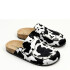 Zuecos Cow Blanco