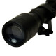 Mira telescópica rifle chumbera 4x32 retícula R14 + anillas NEGRO