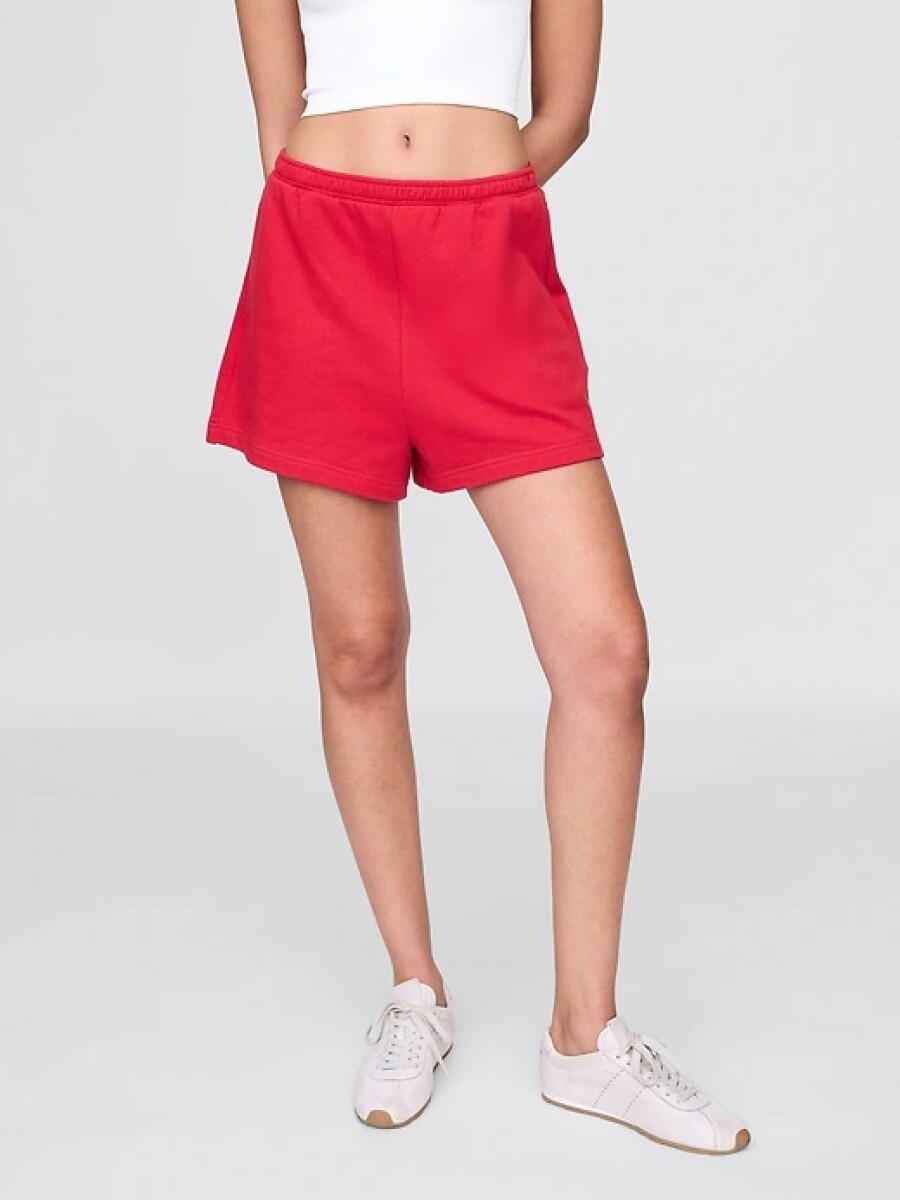 Short Deportivo Sin Felpa Mujer - Red Logo 