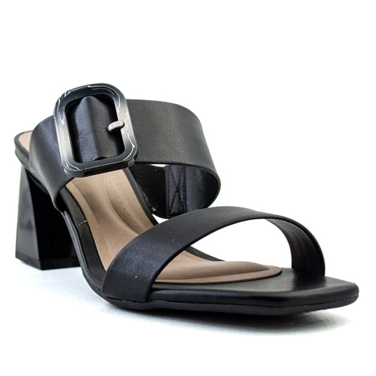 Sandalias Beira Rio tira ancha c/hebilla de Mujer - 8471.101-9569 - Negro 