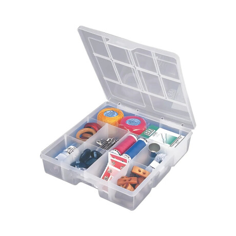 Organizador con divisiones TRANSPARENTE