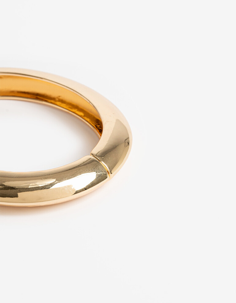 Pulseras Rígidas Metal Pulsera Rígida Metal Bold - Dorado