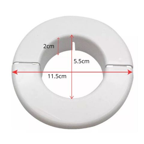 Cubierta Salida Caño Aire Acondicionado Embellecedor 11,5cm