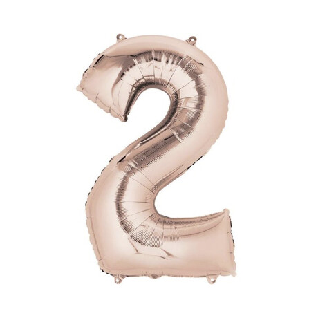 Globo Nº 2 Oro Rosa 75 cm Sc