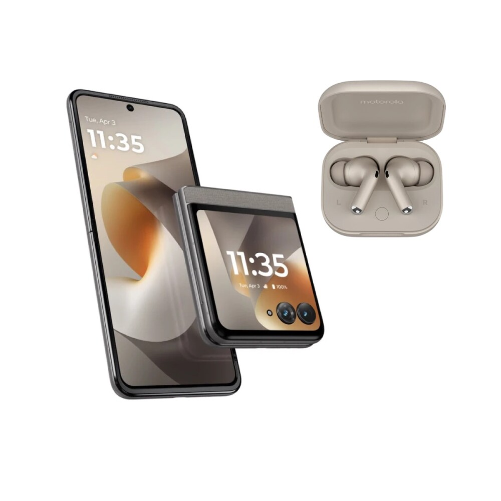 Motorola Moto Razr 70 5G DS 12/512GB Gris + Motorola Moto Buds+ Gris ¡De Regalo!