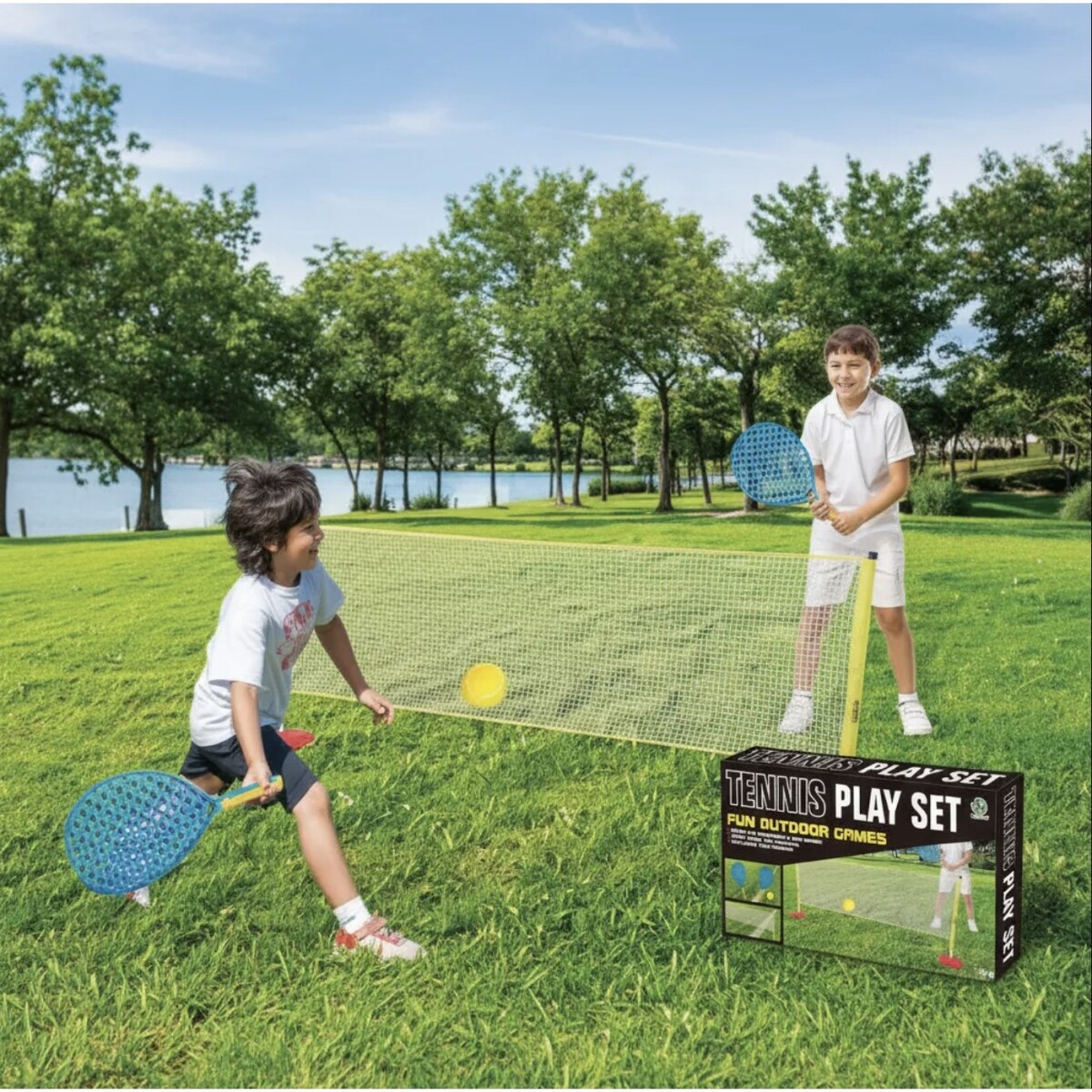 Set De Tenis Ns49 Red Con Paletas Y Pelotas 200 X 91Cm Ub 