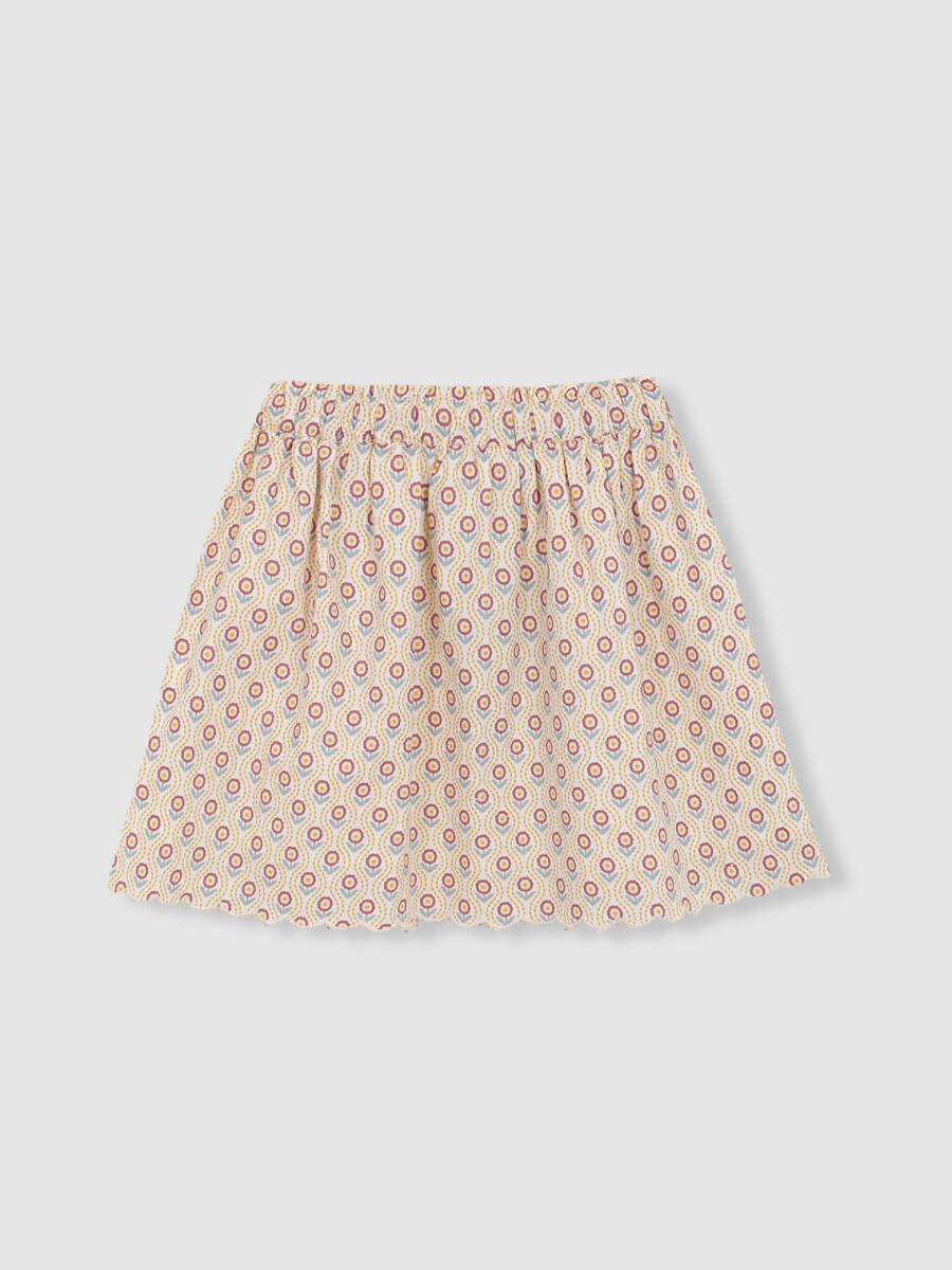 Falda Estampada Blanco