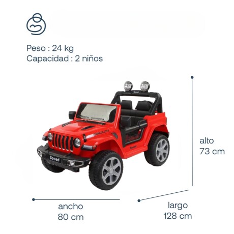 Jeep Renegado a bateria de 12V Bebesit -Rojo Jeep Renegado a bateria de 12V Bebesit -Rojo