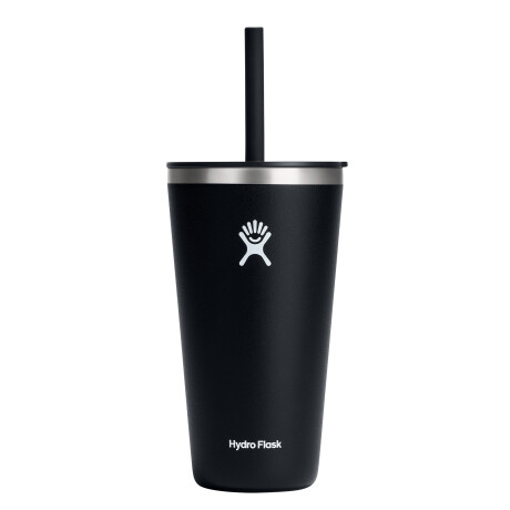 28oz Tumbler With Straw Black