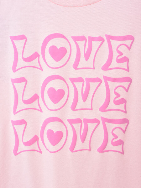 REMERA ESTAMPADA ROSA CLARO