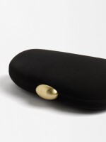 Clutch De Fiesta Ovalado negro