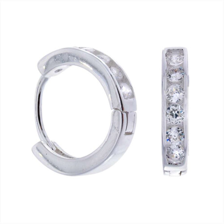 Par De Caravanas De Plata 925 Con Circonias