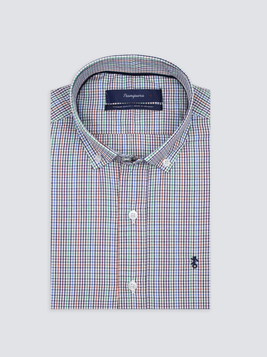 Camisa de Hombre Premium a Cuadros - Cuadros Colores 3 