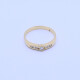 Anillo oro 18k con 7 brillantes. Anillo oro 18k con 7 brillantes.