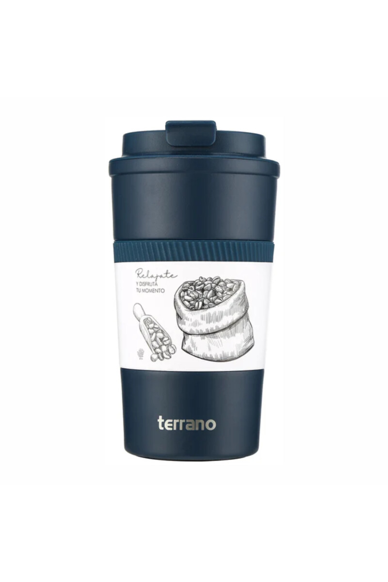 TERRANO VASO CAFE 510 ML AZUL