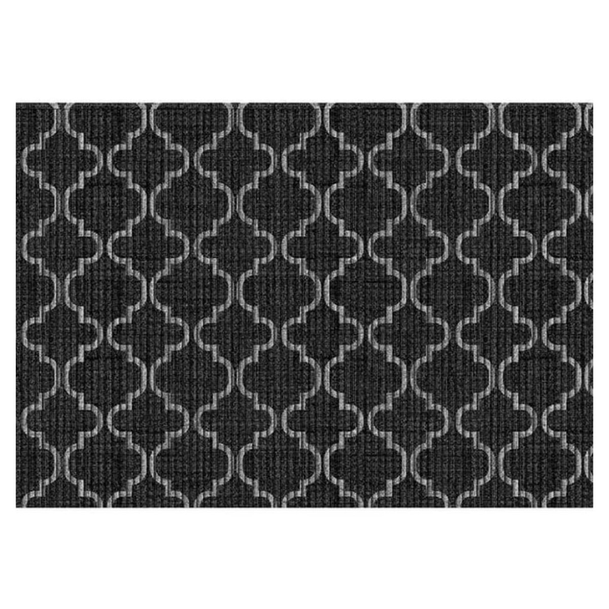FELPUDO TROPICAL ARABE NEGRO 43X65 CM KAPAZI - N/a 