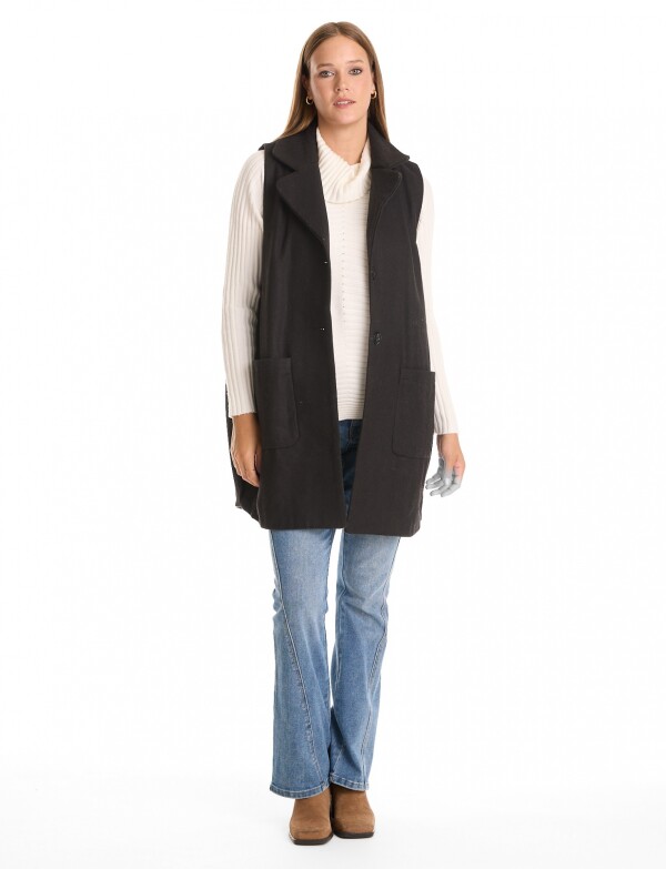 Chaleco Bolsillos NEGRO