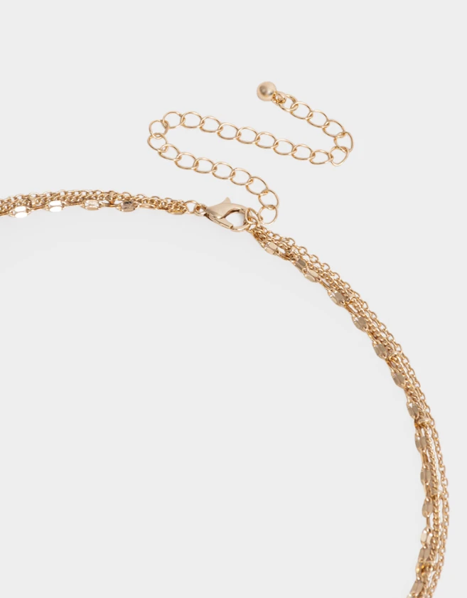 Collares Cortos De inicial Collar Corto De Inicial "m" - Dorado