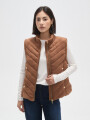 Chaleco Nibia Tostado