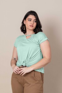 REMERA NUDO Verde agua
