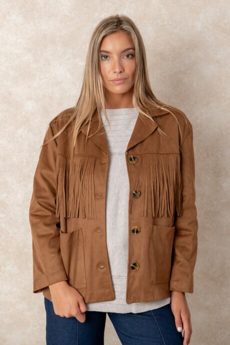 CHAQUETA CRETA Tostado