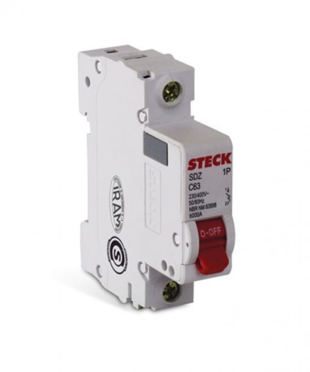 DISYUNTOR DIN 1X 63 A 10 KA STECK 