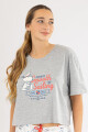 Snoopy pink pj Gris