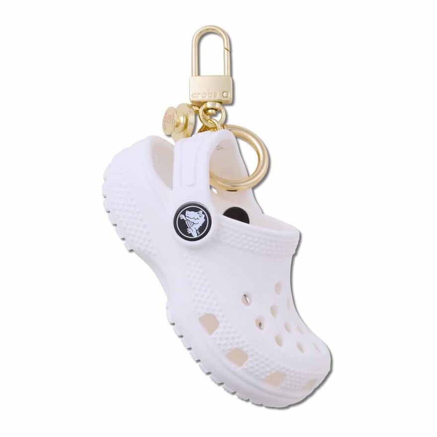 Llavero Crocs Classic Clog Bag Charm Unisex White