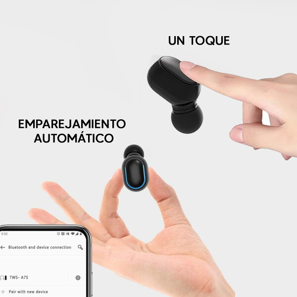 Auriculares Inalámbricos E7s NEGRO