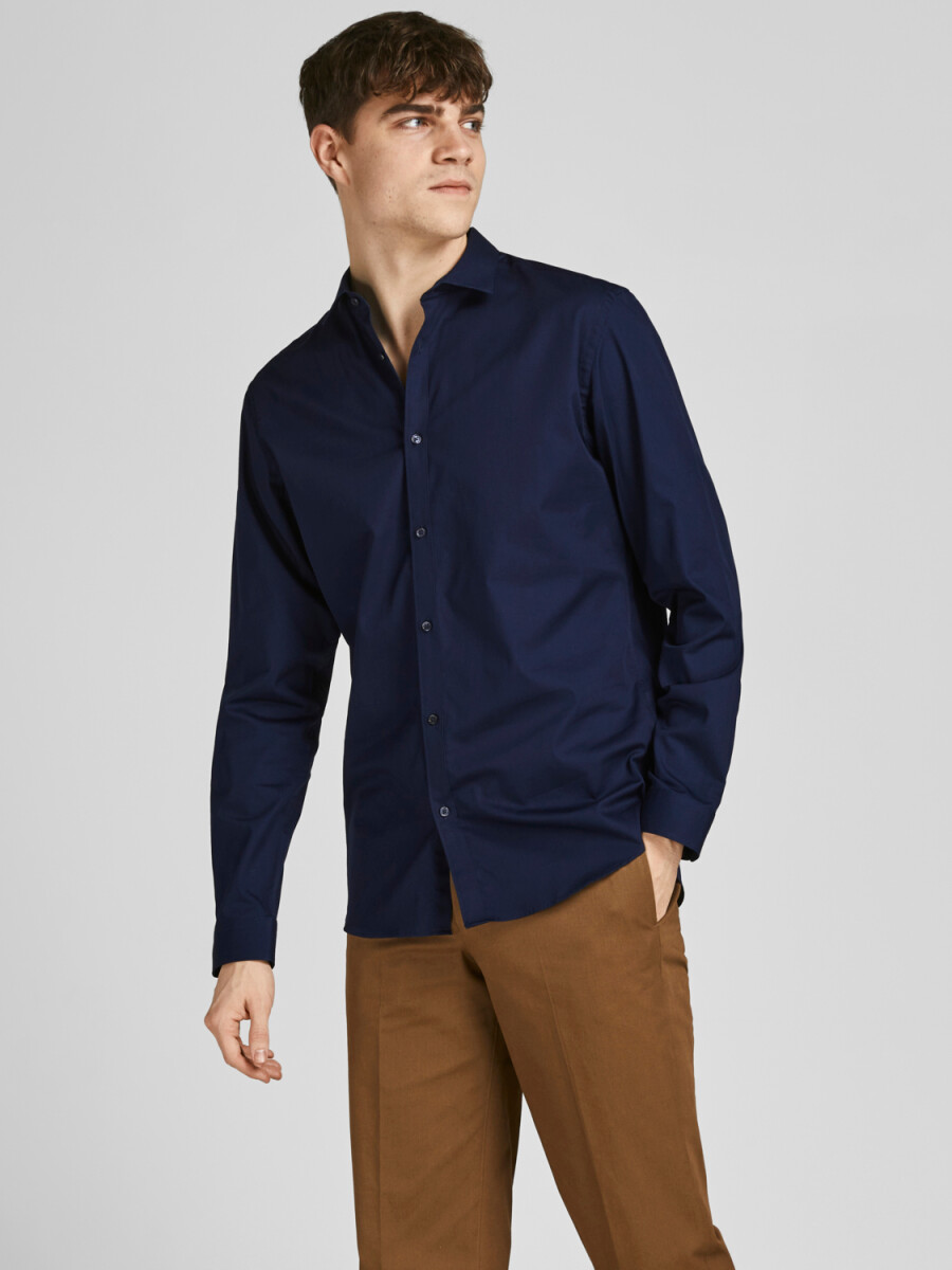 CAMISA CARDIFF LIGERA - Navy Blazer 