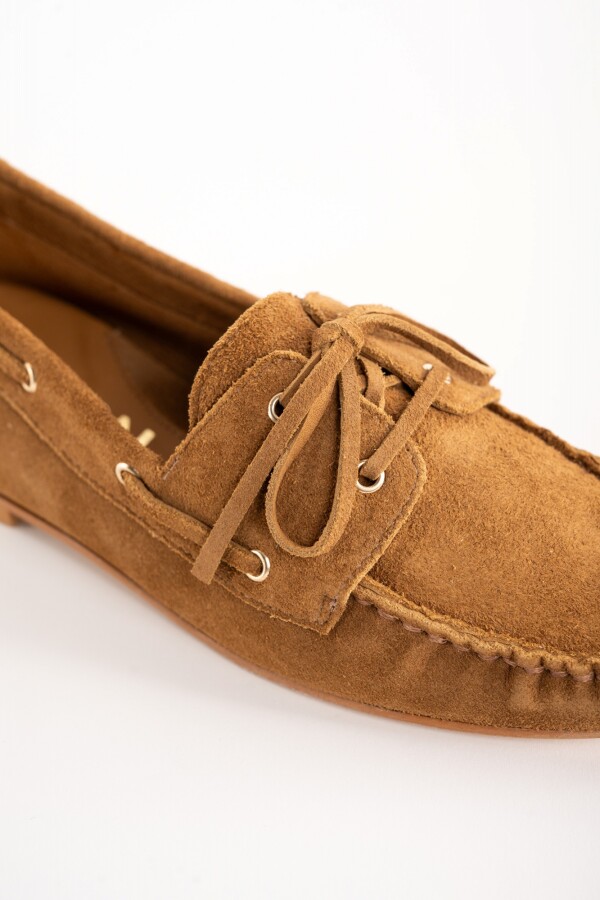 Mocasín Gamuza Camel