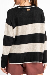 Sweater Rayado Negro