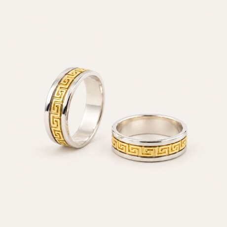 Alianzas Guarda Versace - Plata y Oro Alianzas Guarda Versace - Plata y Oro