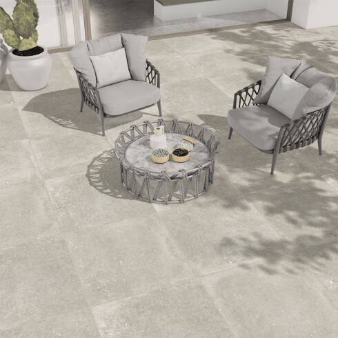 Porcelanato Para Piso Y Pared Espesorado Exterior 60X60X2 GAMAS DE GRIS