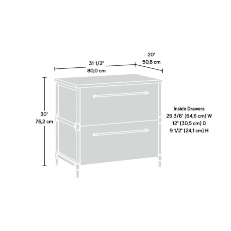 Aparador lateral Sauder Linea Iron City