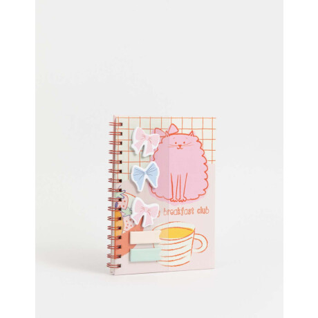 Cuaderno A5 Con Set De Notas Autoadhesivas Combinacion Multicolor