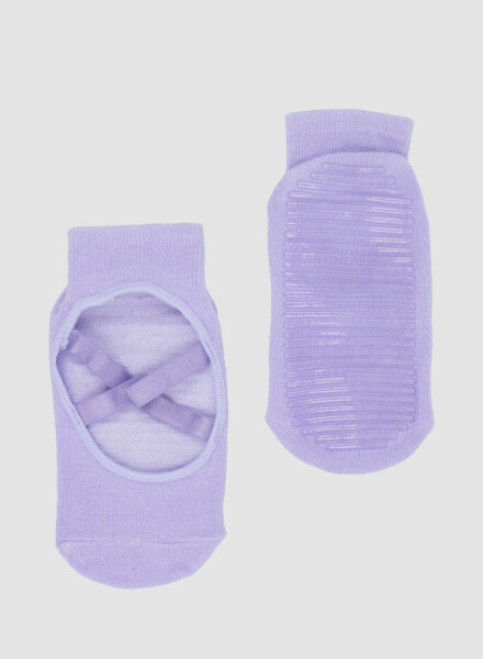 Media pilates con elastico Iris lila