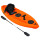 Bote Kayak Piraña Coast Teen 1 Plaza Con Porta Caña + Asiento + Remo Naranja