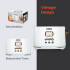 Tostadora 2 Panes Vintage Muse Ms-130w Auto Stop TOSTADORA MUSE MS130W BLANCO