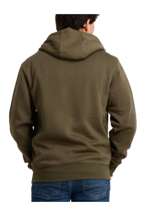 Campera O'Neill Full Zip Leather Patch Verde