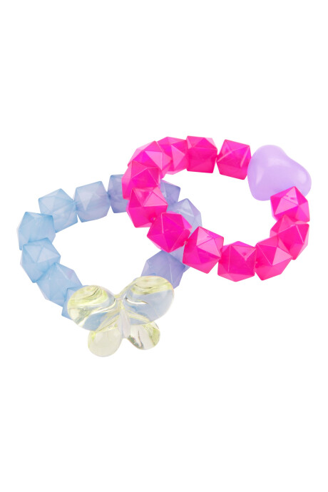 Pack dos pulseras de cuentas Sin color