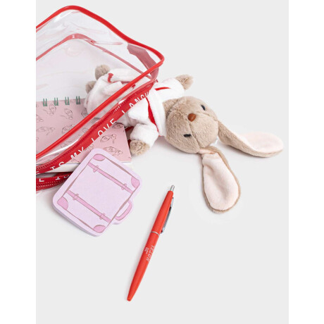 Set De Librería En Pouch Rojo Medio