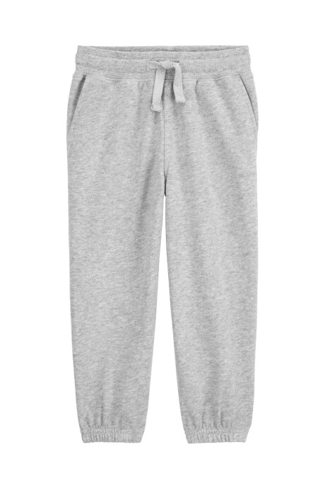 Pantalón deportivo de algodón, con logo, gris. Talles 2-5T Sin color